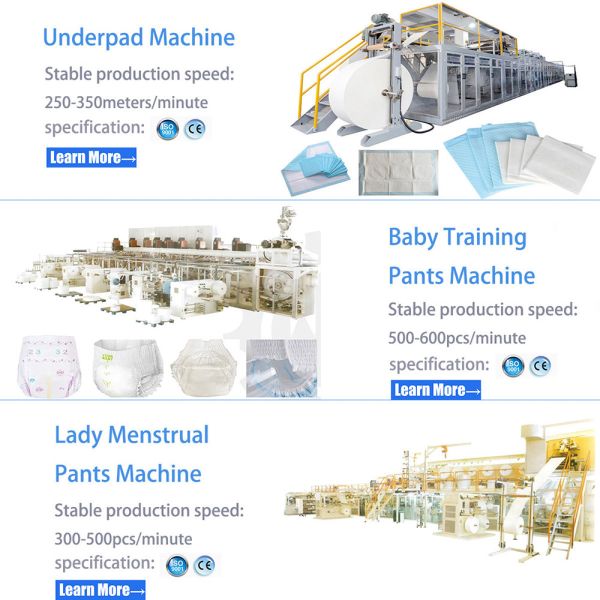 2025 Advanced High Efficiency Stable Underpad Production Line Service Oversea