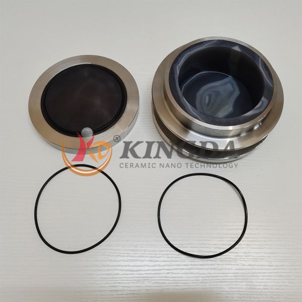 100ml Capacity Retsch Agate Milling Jars Agate Grinding Mortar and Natural Agate Ring