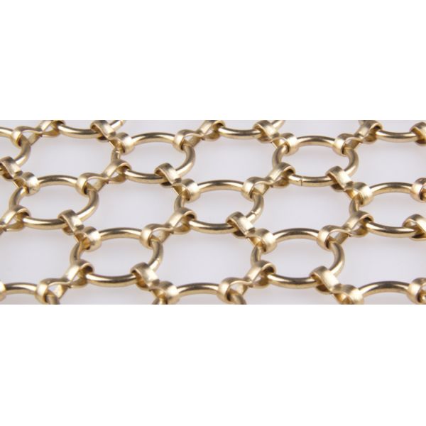 Chain Braided 1.2mm Stainless Steel Ring Mesh For Indoor Decoration