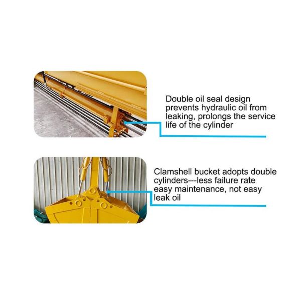 Grapple Excavator Telescopic Arm Digging Deeper Long Reach 30M