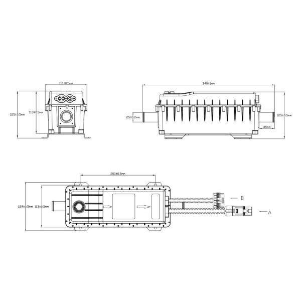 12V High Voltage Coolant Heater For Ev With Current Fuse