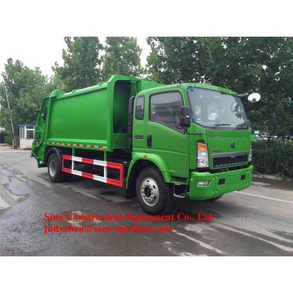 Hydraulic System Special Purpose Truck Howo 6m3 Compacted Compression Garbage Truck
