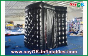 Inflatable Party Decorations PVC Coating Black Inflatable Photo Booth Rental Waterproof Strong Picture Box