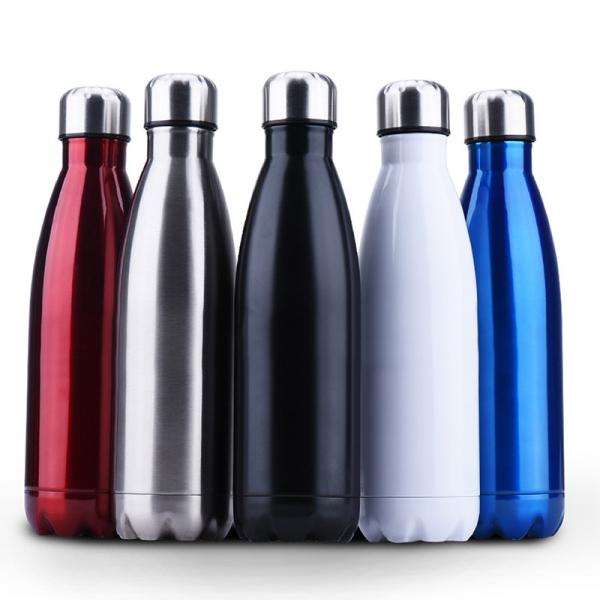 Cheap Insulated Stainless Steel Water Bottle , Cola Shape Vacuum Sport Bottle for sale