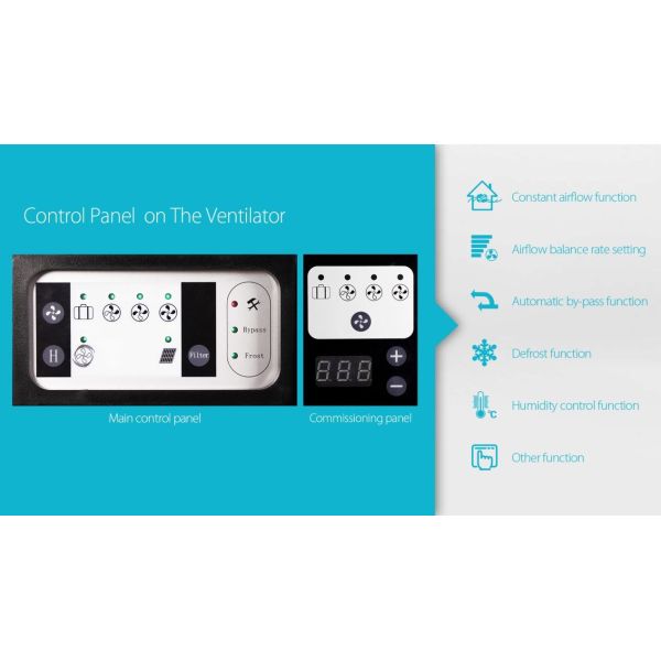 Holtop CFA 350T Compact HRV High Efficiency Top Port Vertical Heat Recovery Ventilator