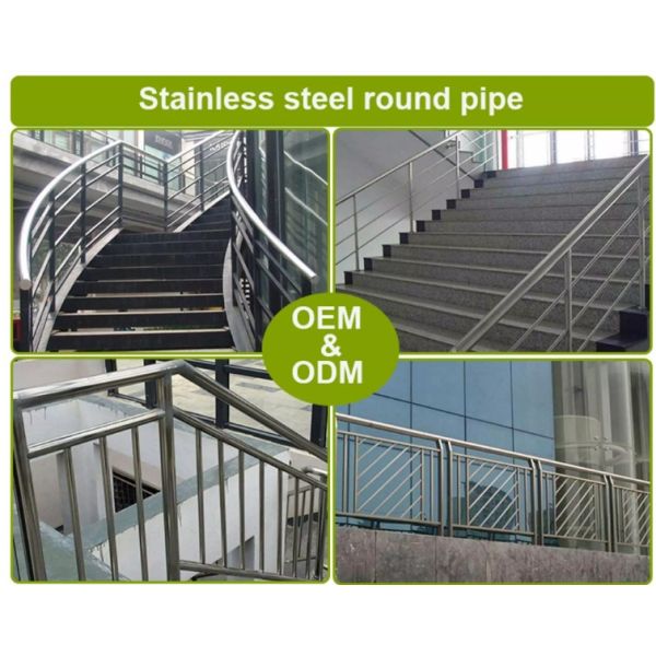 Custom Mirror Hollow Round Pipe ASTM 304 316L 201 Thickness 0.4 - 2.0mm