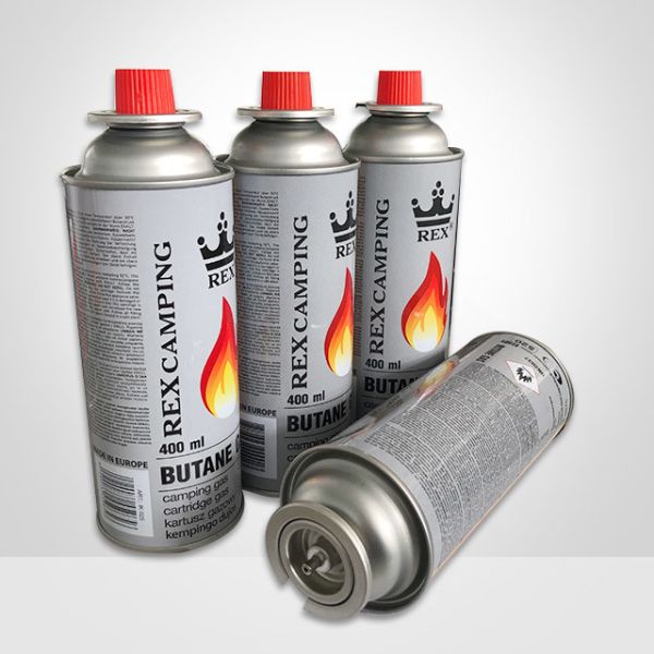 Tinplate Butane Fuel Canister Butane Gas Valve 1 Inch Camp Gas Stove Valve