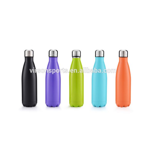 Virson Stainless steel swell outdoor sports water bottle,Double wall cola shape insulated