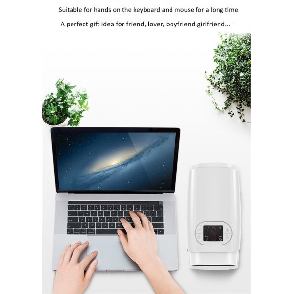 Hot Compress Cordless Electric Hand Massager 2200mAh Air Pressure Hand Therapy