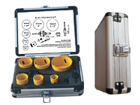 Bi-metal hole saw kits