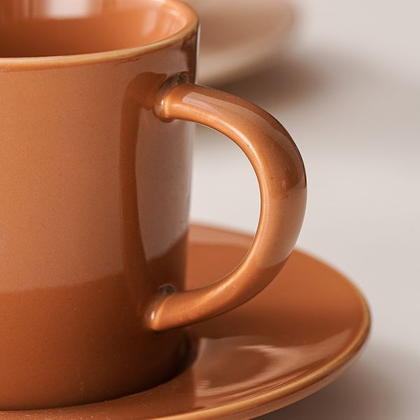 Color Glaze Porcelain Water Milk Tea Mug 250ml For Business Gifts And Custom Design