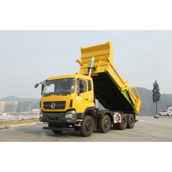 Flat Head Double Axle Dumper 12 Wheel 350hp 8X4 Hydraulic Lift Heavy Duty Dump Truck
