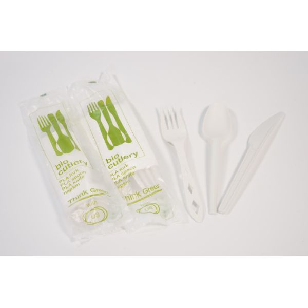 6.5" Crystallized PLA Biodegradable Disposable Cutlery