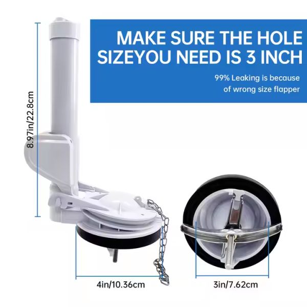 Hotel And Toilet White Plastic Toilet Flush Flapper For Most 3-In Flush Valves In White
