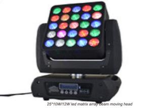 China Flat 25 x 12w High Brightness LED Moving Head Light / Square DJ Moving Head Lights on sale