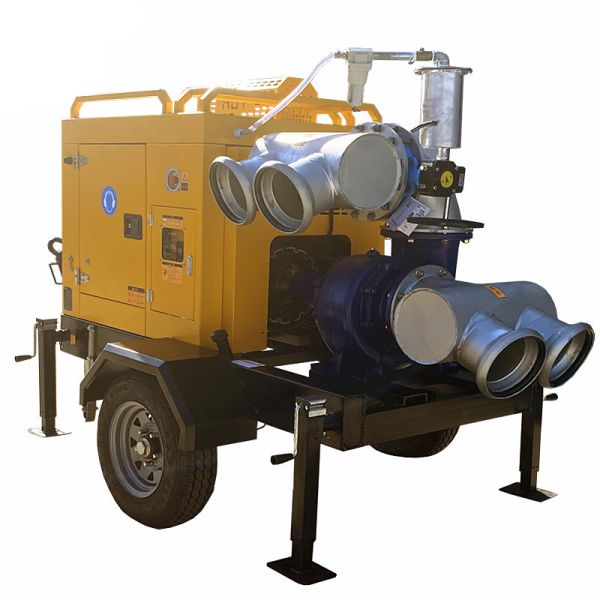 Mobile Water Pump Agricultural Irrigation Self Priming Pump Diesel Engine Water Pump