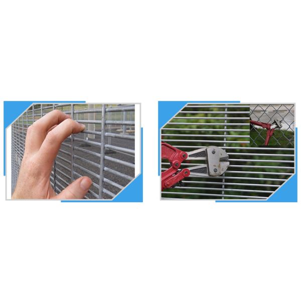 Construction High Security Chain Link Fence Waterproof For Jail / Prison