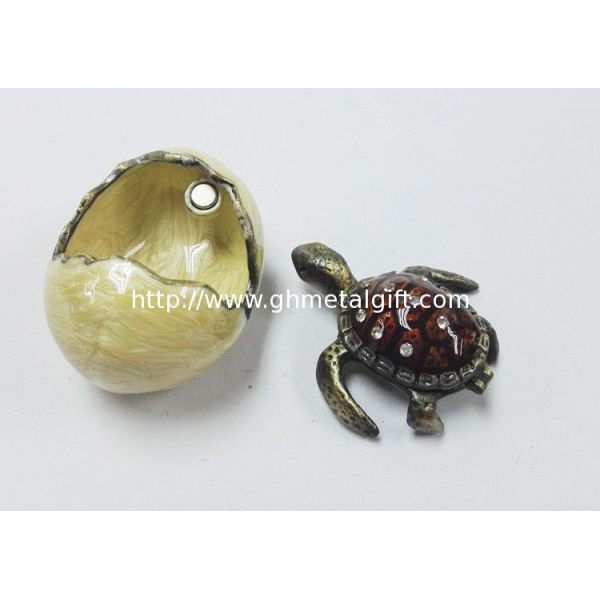 Home Decorative Metal Craft Dragon Turtle Trinket Box Jewelry Box