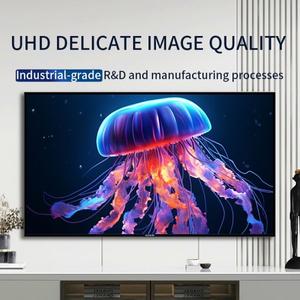 50 Inch A Grade LCD Screen OEM/ODM 2K/4K Ultra HD Smart TV - Shatterproof Design with Metal Frame & 4mm Tempered Glass