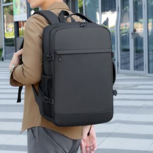 College Business Black Anti-Theft Waterproof Lightweight Laptop Backpack with