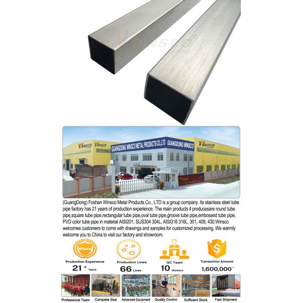 SUS 201 304 316 Mirror Satin Finished Inox Welded Pipe 0.7mm-3.5mm Thickness Stainless Steel Square Tube 40mmx40mm