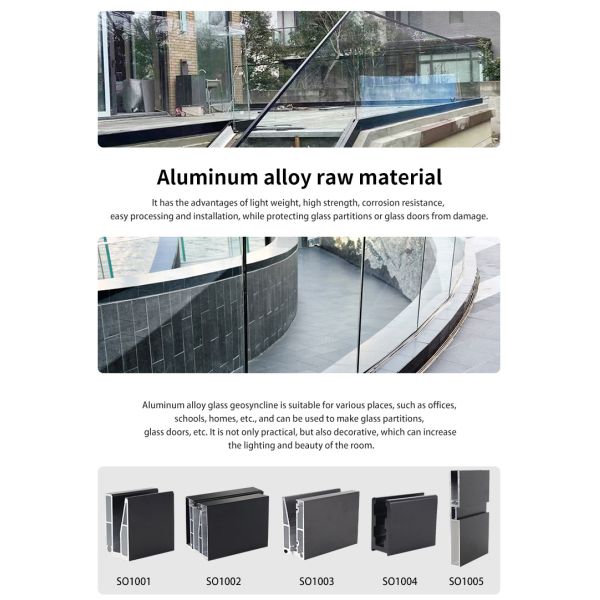 Tempered Laminated Glass Balustrade Fittings for in Frameless U Channel Glass Railing