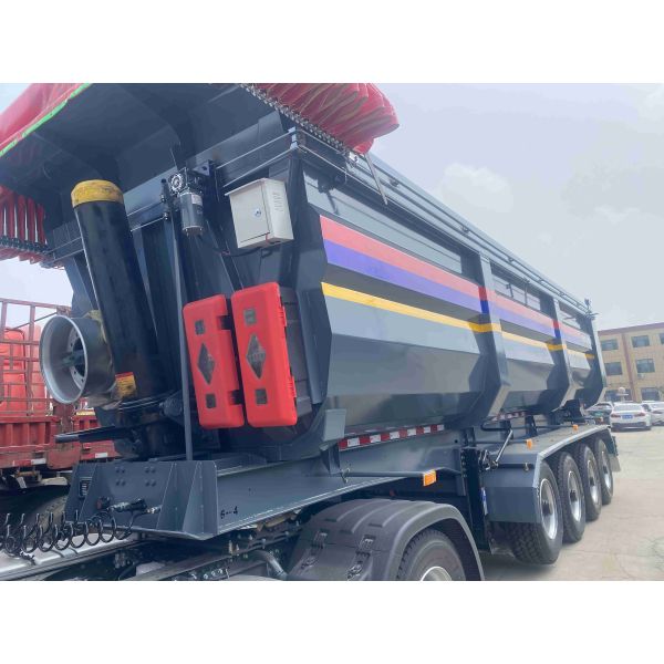 3-axis 4-axis Dump Truck Trailer Type Rear Dump Trailer 100 Ton End Dump Truck Trailer
