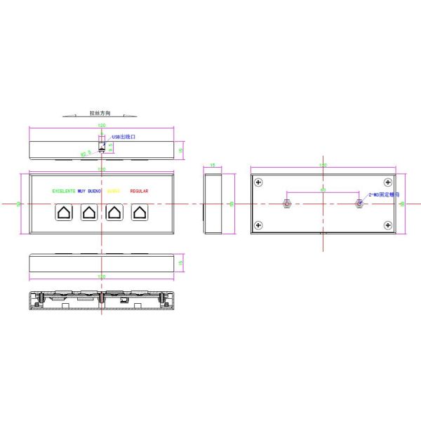 Desktop Mini Functional Stainless Steel Keypad Usb Connector , Custom Layout