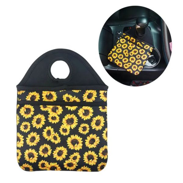 Car Trash Bag Mini Car Accessories Neoprene Small Garbage Can For Storage Neoprene Promotion Gifts