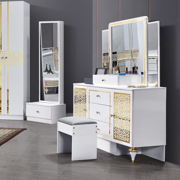 Wholesale French Home Wood Frame Master Room Double Bed Room Set Modern Wooden King Size Luxury Bedroom Furniture