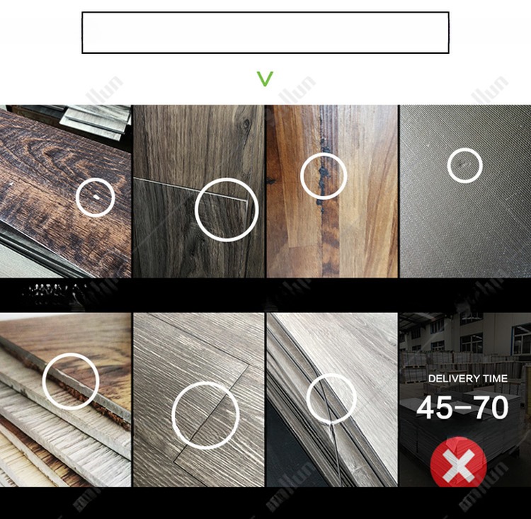 CE / ISO9001 Approved Eco-Friendly Luxury Vinyl Laminate Floor Plank for End Customers