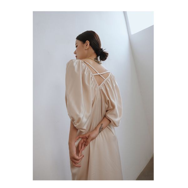 Five Point Sleeve Loose Women's Beachwear Dresses