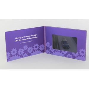 Quality Bespoke Multi - page LCD Video Brochures , lcd video mailer with multimedia effect wholesale