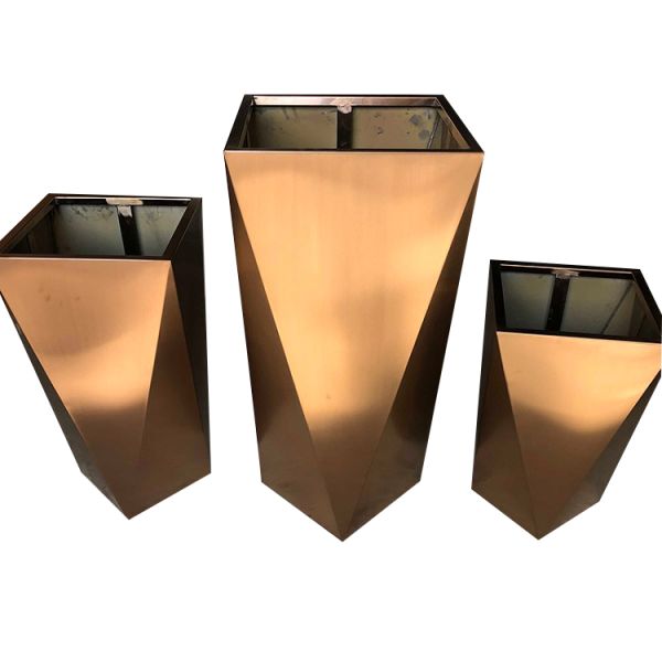 Urban garden decorative metal planters flower pot