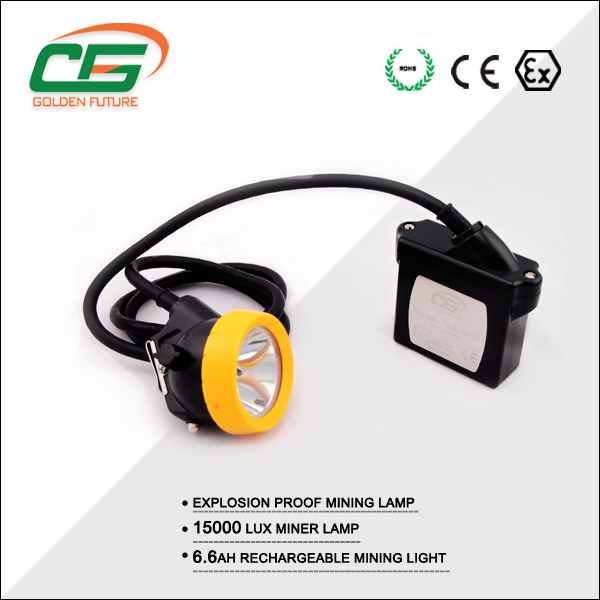 Underground High Power LED Mining Lamp Rechargeable 6.6Ah IP65