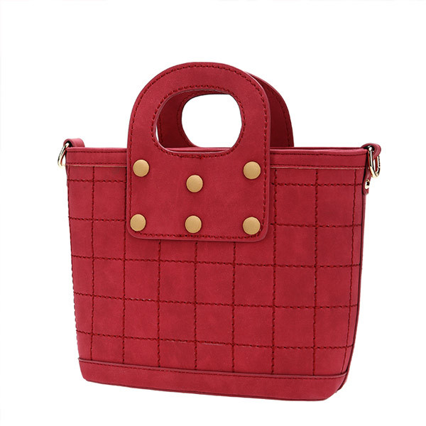 Red and gray pu Handbag ladies Fashion handbags bolsas femininas bolsas para