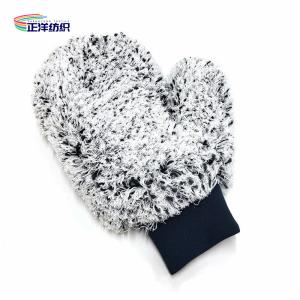 Quality 20x25cm 1100gsm 100% Polyester Luxury Chenille Microfiber Car Cleaning Gloves wholesale