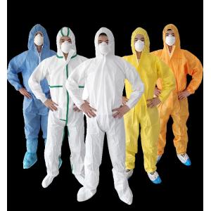 75g Industrial PPE Equipment Elastic Disposable Microporous Coveralls