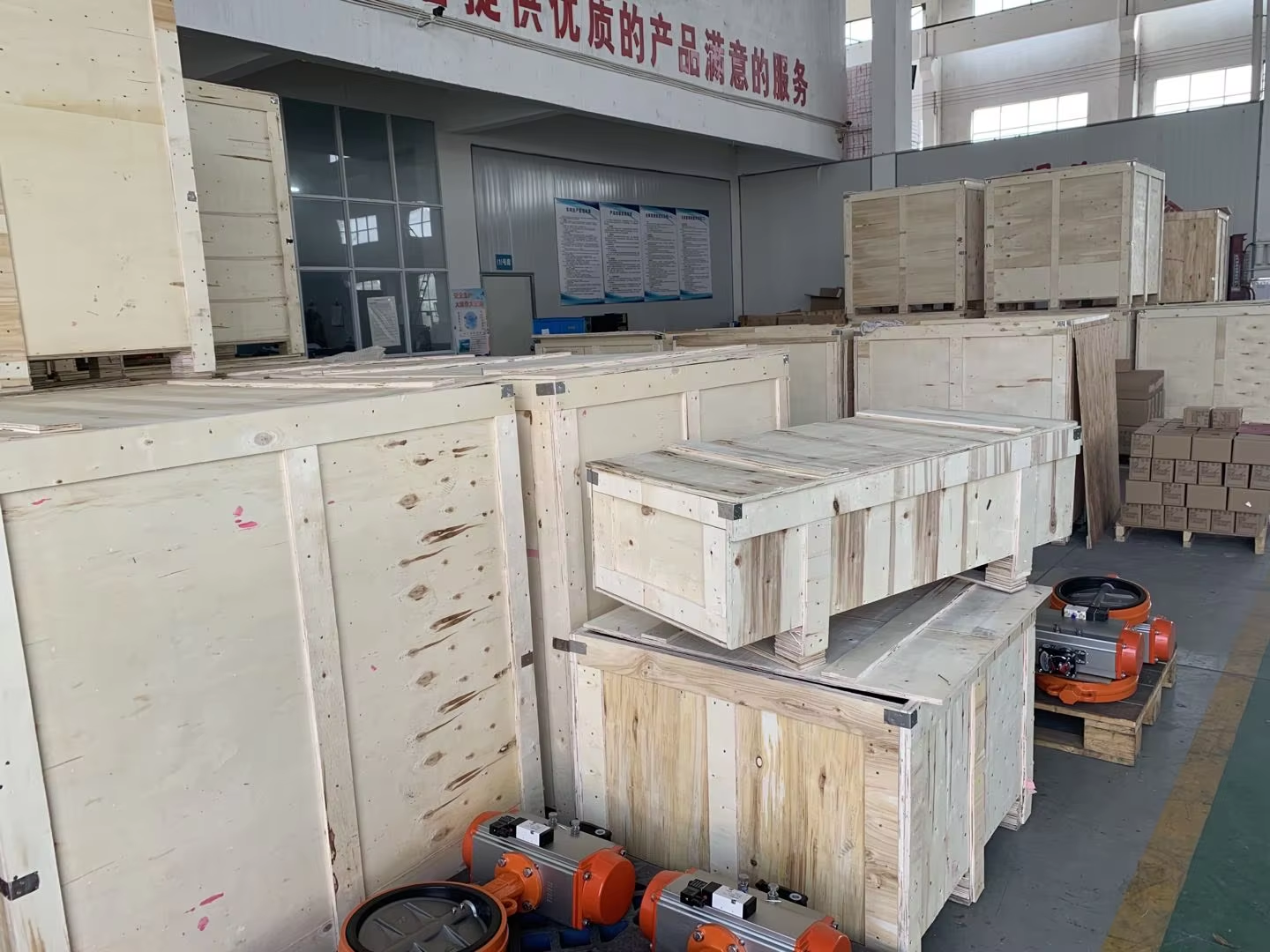 High Torque 2-8 Bar Pneumatic Rotating Actuator For Sanitary Butterfly Valve