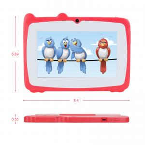 Quality Educational 7 Inch Tablet Kidspad With Kid Proof Case Big Battery 5000mAh IWAWA Pre Installed Red wholesale