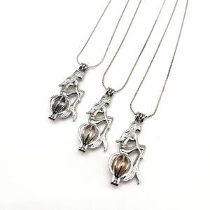 Silver Plated Creative Mermaid Fashion Jewelry Making Pearl Necklace Set