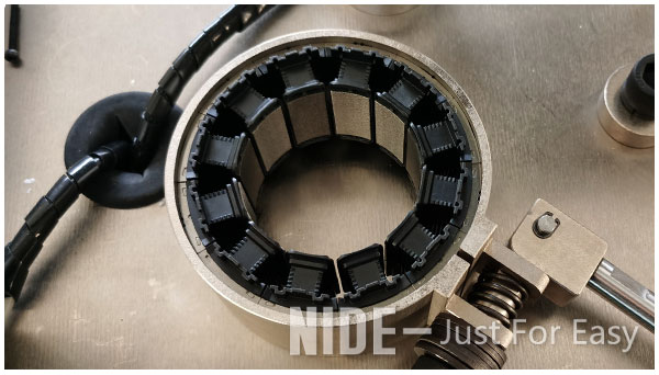 Brushless DC motor segmented stator core hot melt machine.jpg Brushless Dc Motor Segmented Stator Core Hot Melt Machine
