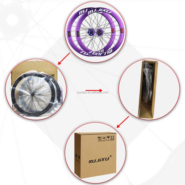 Purple 20 Inch Bike Wheelset Disc Brakes 20" 451 Wheelset 120 Rings Side Mounted Hub