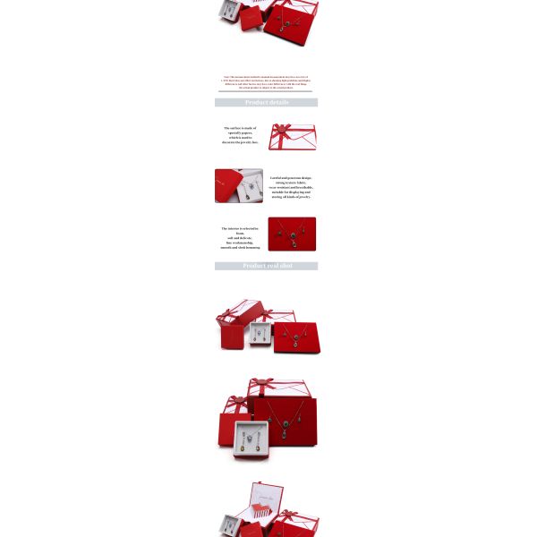 Luxury Storage Cardboard Paper Jewelry Gift Box With Pop Up Greeting Card