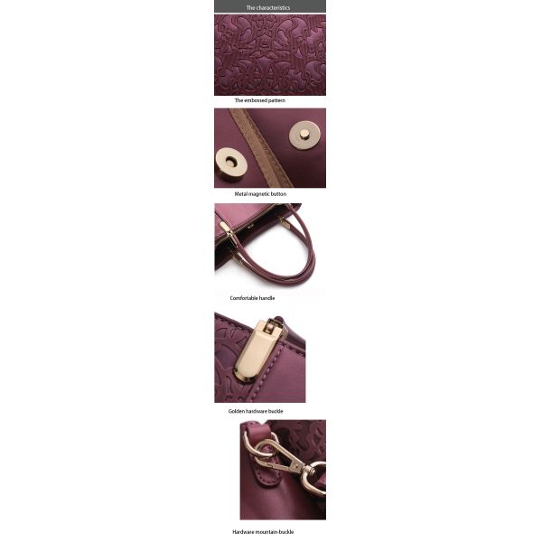 The new 2019 stylish lady's bag high-capacity middle-aged lady's bag fashion mom handbag