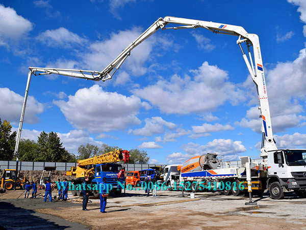 Zoomlion Sany 23m Verticle reach Truck Mounted Concrete Pump 23X-4Z with Output of 100m³/h Construction Equipment