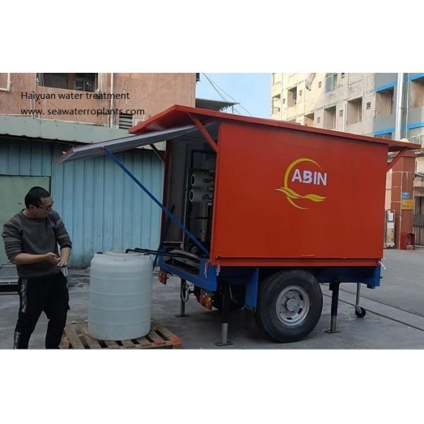 Mobile Reverse Osmosis System Filtration Trailer Mobile Water Filtration Unit Mobile Water Filtration System