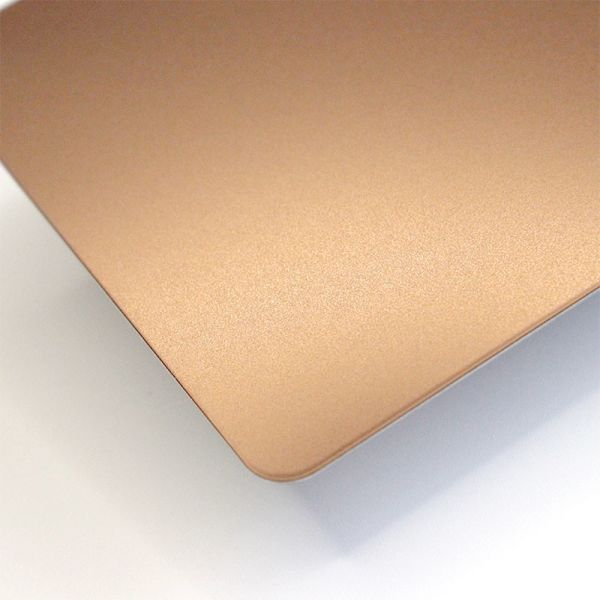 0.6mm 0.8mm 304 Stainless Steel Sheet Rose Gold Bead Blasted Sandblasted