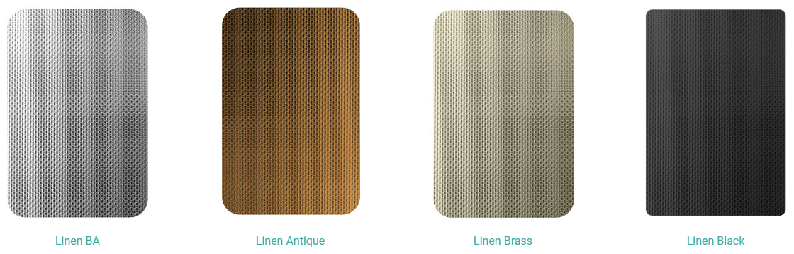 Thickness 0.4 - 3.0mm AISI304 / 1.4301 Stainless Steel Embossed Sheet / SS Linened Sheet