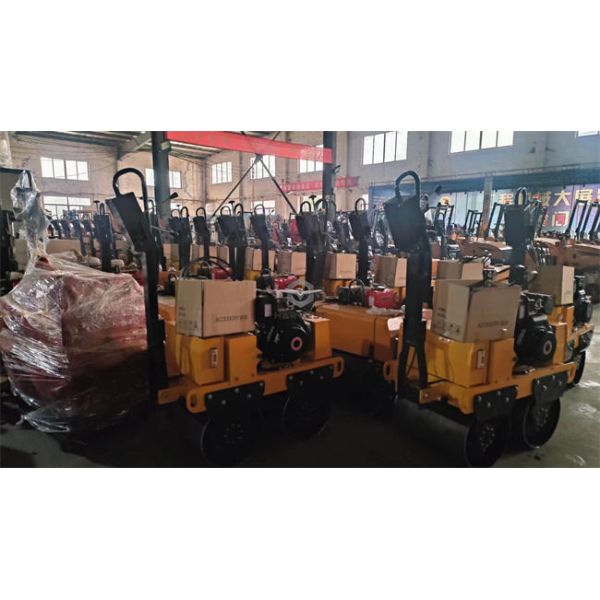 550kg Hydraulic Walk Behind Double Drum Mini vibratory Road Roller